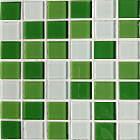 керамическая плитка Зелёно-белый Mix