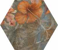 HIBISCUS BLUE MATT 23x27